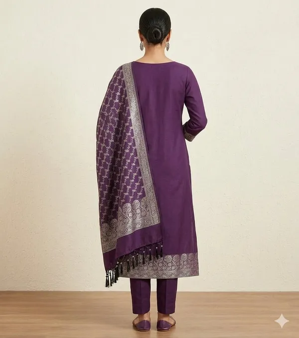 Burgundy_Banarasi_Unstitched_Suit_Fabric_|_Cotton_Silk_Dress_Material_with_Zari_Weaving
