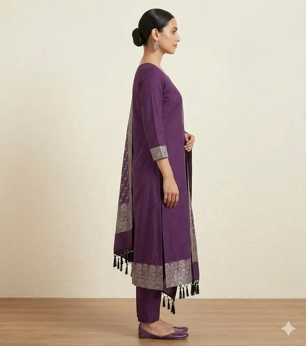 Burgundy_Banarasi_Unstitched_Suit_Fabric_|_Cotton_Silk_Dress_Material_with_Zari_Weaving