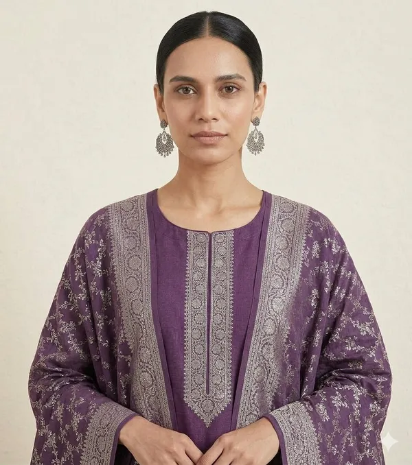 Burgundy_Banarasi_Unstitched_Suit_Fabric_|_Cotton_Silk_Dress_Material_with_Zari_Weaving
