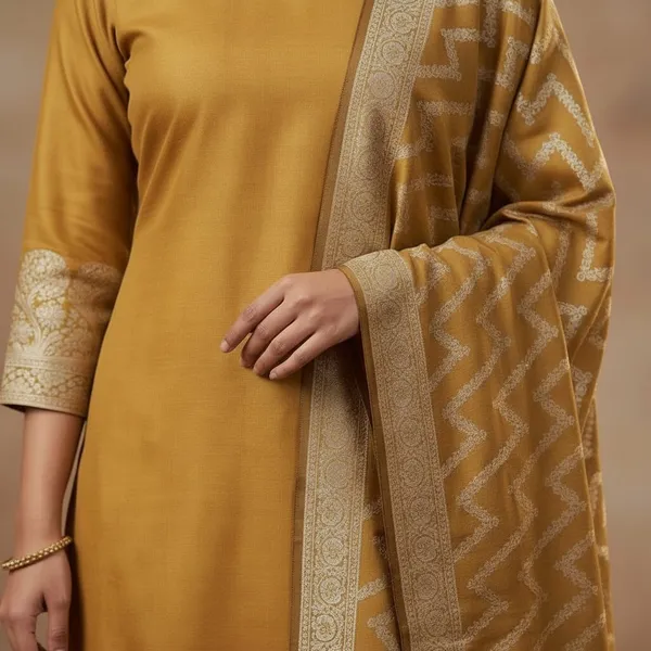 Mustard_Banarasi_Unstitched_Suit_Fabric_|_Cotton_Silk_Dress_Material_with_Zari_Weaving