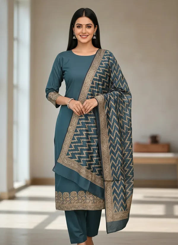 Sea_Green_Banarasi_Unstitched_Suit_Fabric_|_Cotton_Silk_Dress_Material_with_Zari_Weaving