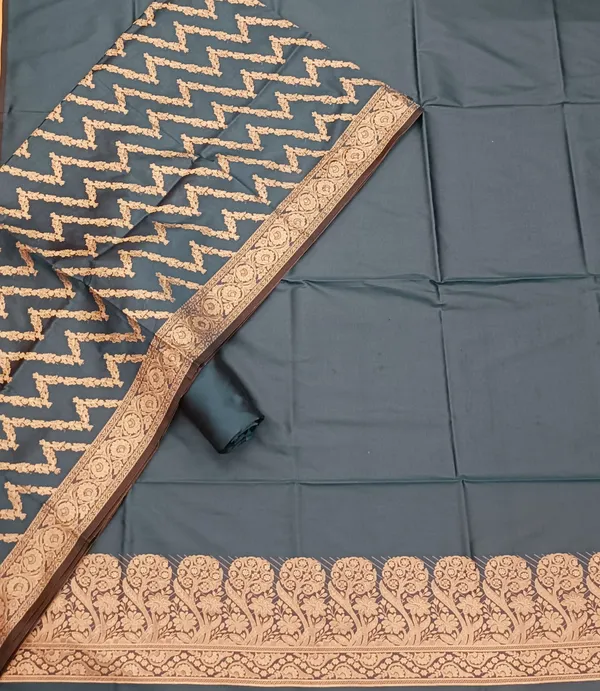 Sea_Green_Banarasi_Unstitched_Suit_Fabric_|_Cotton_Silk_Dress_Material_with_Zari_Weaving