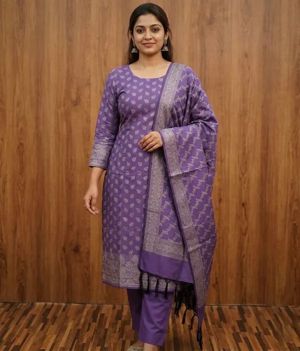 Burgundy_Banarasi_Unstitched_Suit_Fabric_|_Silk_Dress_Material_with_Zari_Weaving