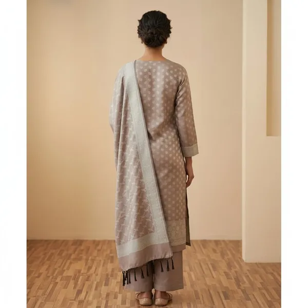 Copper_Banarasi_Unstitched_Suit_Fabric_|_Silk_Dress_Material_with_Zari_Weaving
