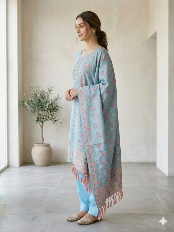 Light_Blue_Unstitched_Suit_Fabric_|_Cotton_Silk_Dress_Material_with_Thread_Weaving