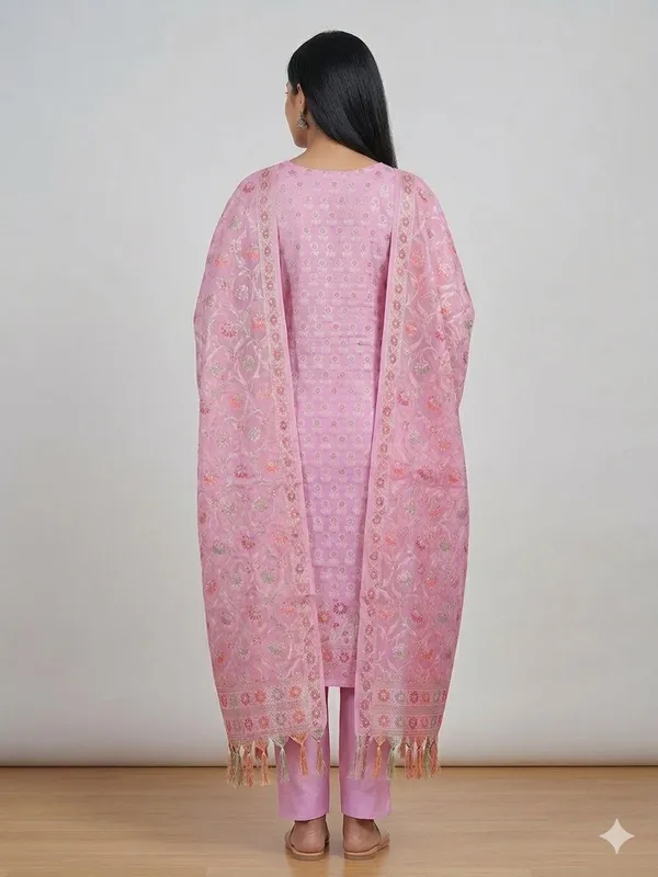 Light_Purple_Unstitched_Suit_Fabric_|_Cotton_Silk_Dress_Material_with_Thread_Weaving