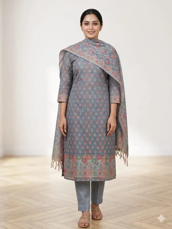 Grey_Unstitched_Suit_Fabric_|_Cotton_Silk_Dress_Material_with_Thread_Weaving