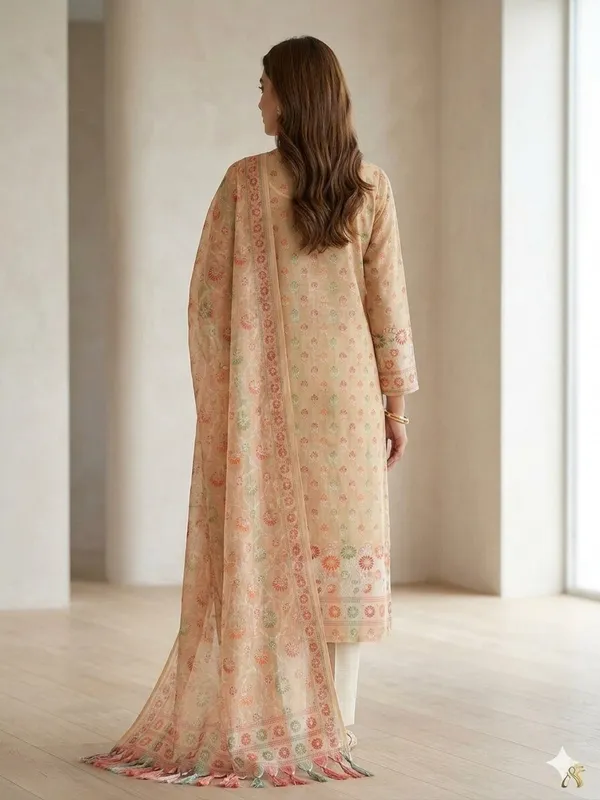 Beige_Unstitched_Suit_Fabric_|_Cotton_Silk_Dress_Material_with_Thread_Weaving