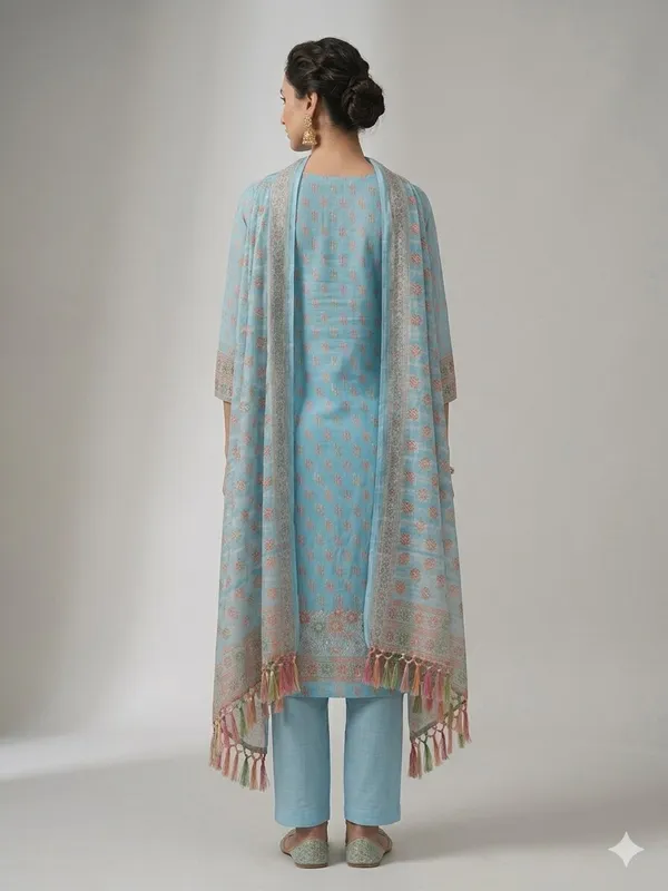 Light_Blue_Unstitched_Suit_Fabric_|_Cotton_Silk_Dress_Material_with_Thread_Weaving