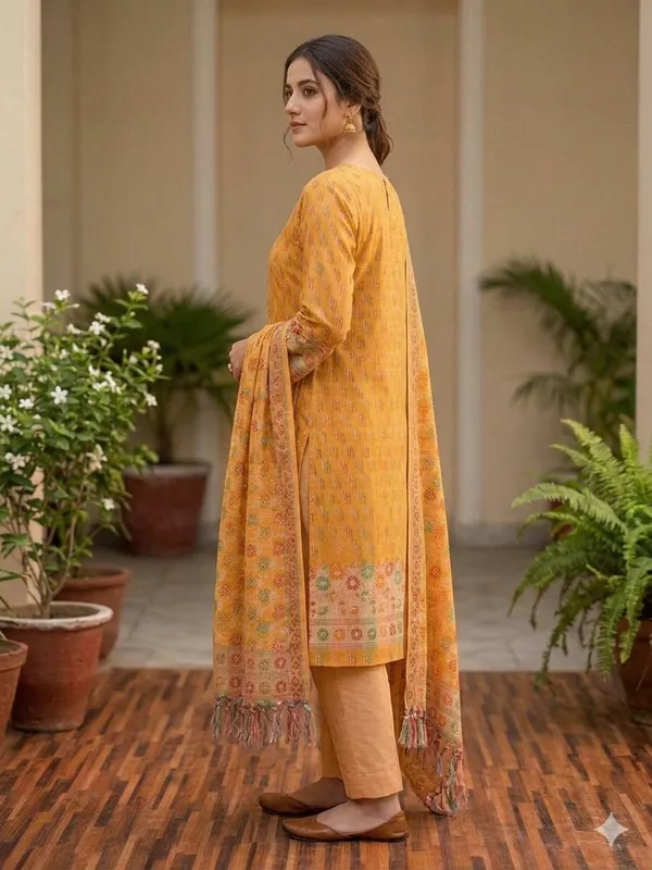 Mustard_Unstitched_Suit_Fabric_|_Cotton_Silk_Dress_Material_with_Thread_Weaving