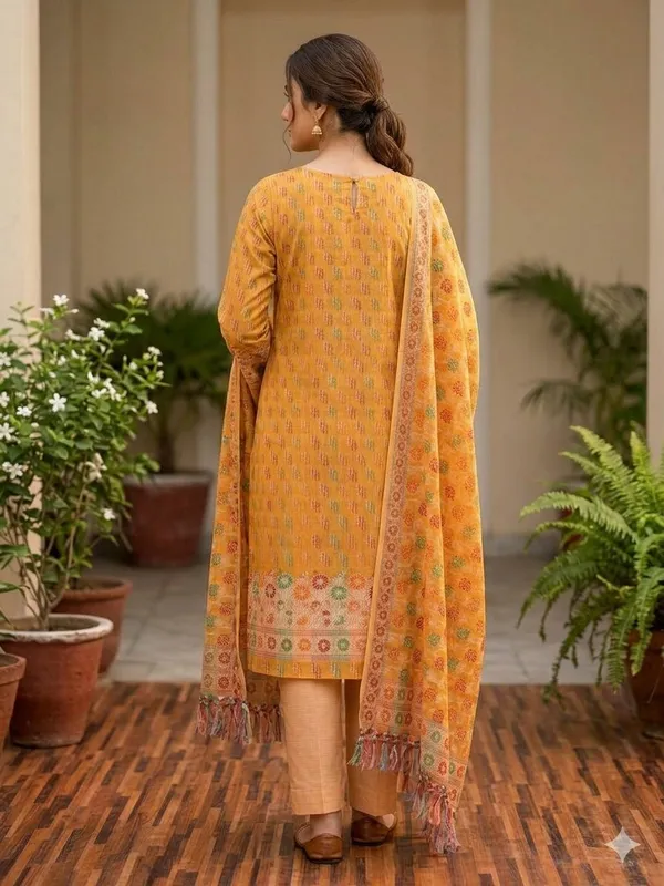 Mustard_Unstitched_Suit_Fabric_|_Cotton_Silk_Dress_Material_with_Thread_Weaving