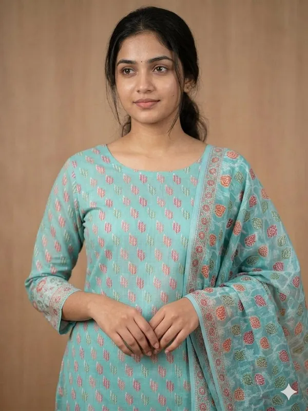 Sea_Green_Unstitched_Suit_Fabric_|_Cotton_Silk_Dress_Material_with_Thread_Weaving