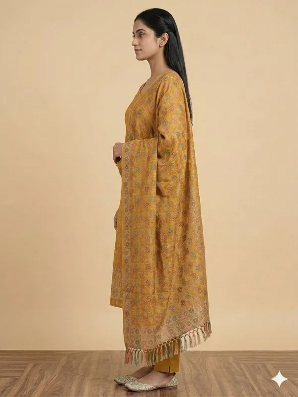 Mustard_Unstitched_Suit_Fabric_|_Cotton_Silk_Dress_Material_with_Thread_Weaving
