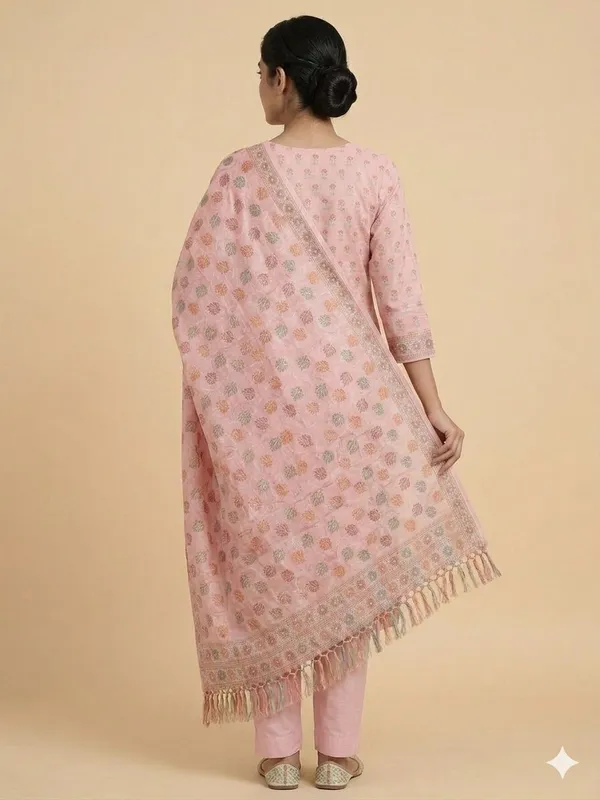 Light_Pink_Unstitched_Suit_Fabric_|_Cotton_Silk_Dress_Material_with_Thread_Weaving