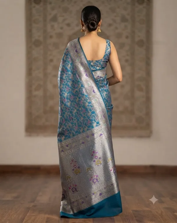 Blue_Banarasi_Meena_Work_Silk_Saree_with_Heavy_Aachal