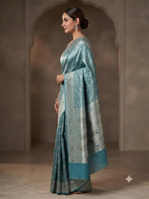 Light_Blue_Banarasi_Meena_Work_Silk_Saree_with_Heavy_Aachal