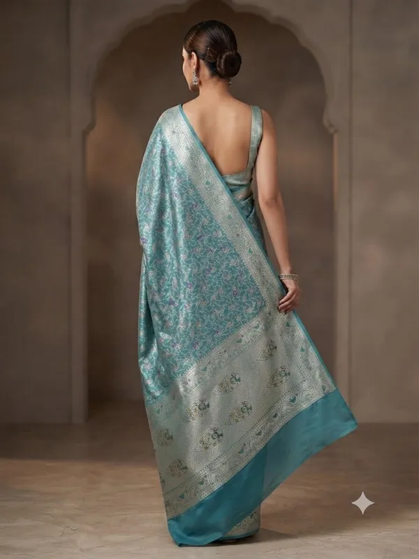 Light_Blue_Banarasi_Meena_Work_Silk_Saree_with_Heavy_Aachal