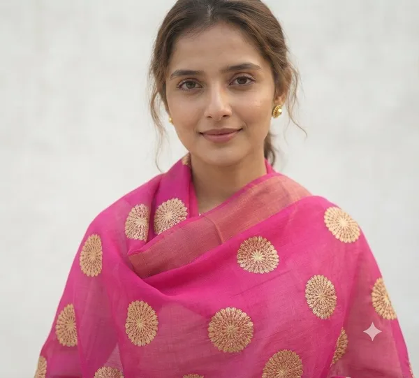 Rani_Pink_Banarasi_Organza_Hand-Woven_Zari_Work_Dupatta_for_Women_|_Lightweight_Traditional_Ethnic_Dupatta