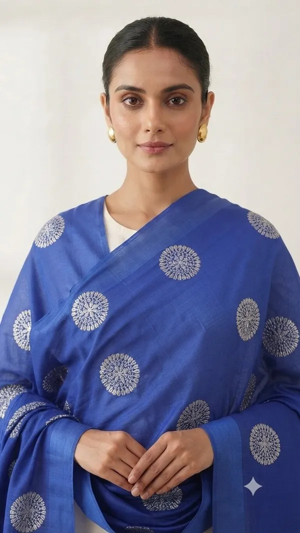 Royal_Blue_Banarasi_Organza_Hand-Woven_Zari_Work_Dupatta_for_Women_|_Lightweight_Traditional_Ethnic_Dupatta