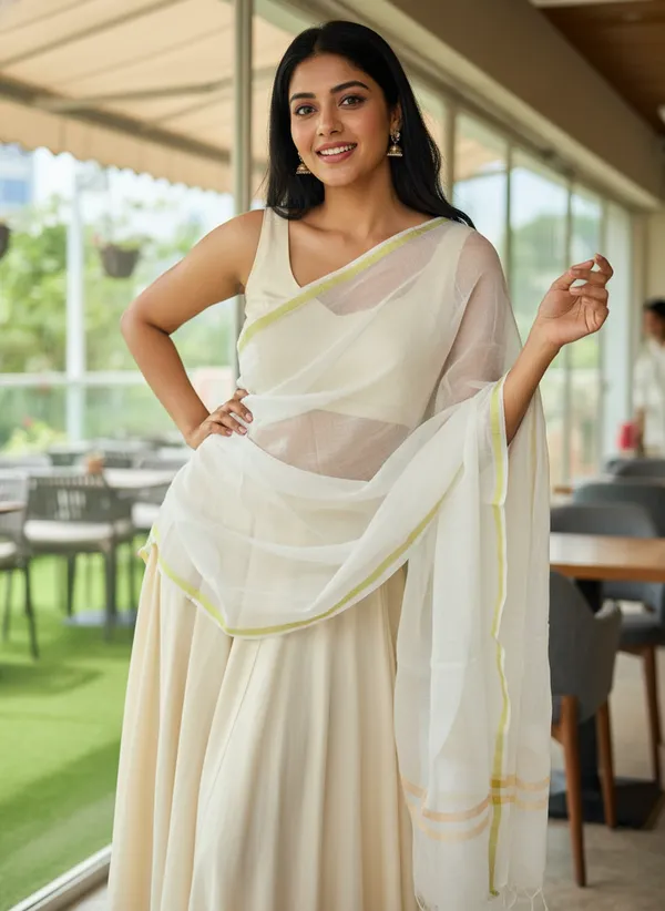 White_Banarasi_Plain_Dupatta_with_Zari_Border_for_Women_|_Lightweight_Traditional_Ethnic_Dupatta