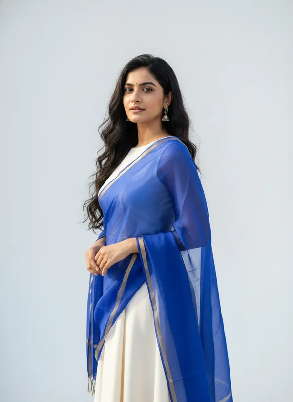 Royal_Blue_Banarasi_Plain_Dupatta_with_Zari_Border_for_Women_|_Lightweight_Traditional_Ethnic_Dupatta