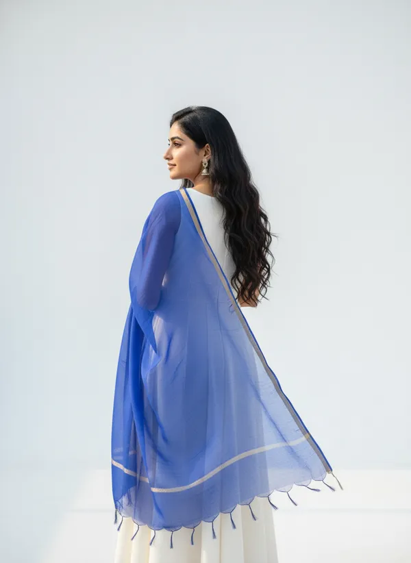 Royal_Blue_Banarasi_Plain_Dupatta_with_Zari_Border_for_Women_|_Lightweight_Traditional_Ethnic_Dupatta