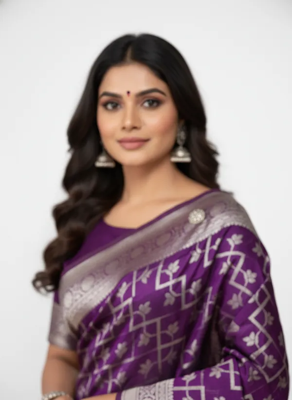 Purple_Banarasi_Silk_Zari_Weaved_Saree