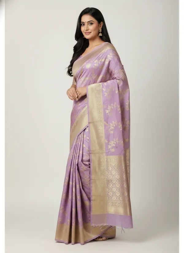 Lavender_Banarasi_Silk_Jaal_Work_Zari_Weaved_Saree