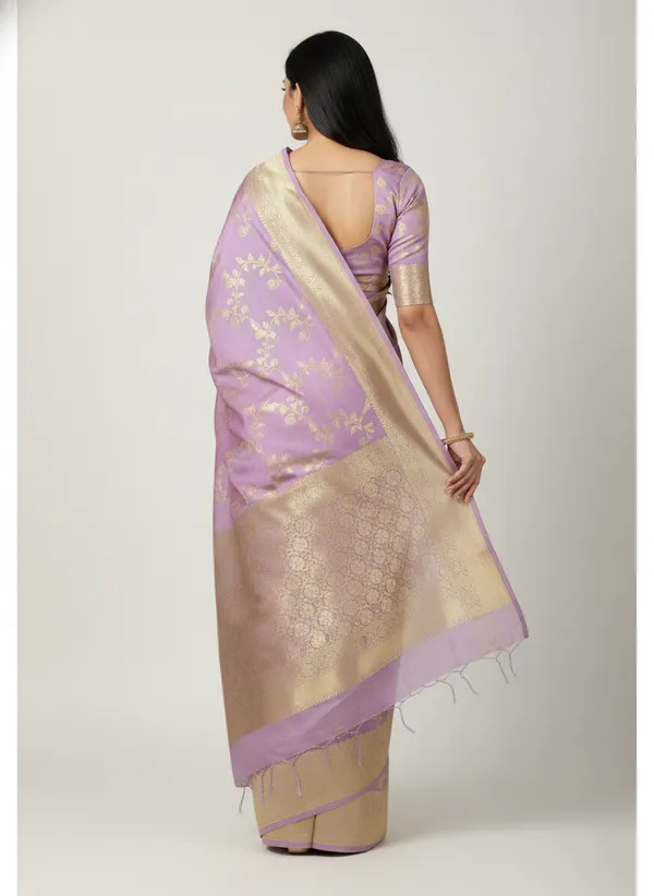 Lavender_Banarasi_Silk_Jaal_Work_Zari_Weaved_Saree