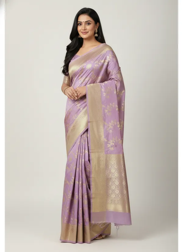Lavender_Banarasi_Silk_Jaal_Work_Zari_Weaved_Saree
