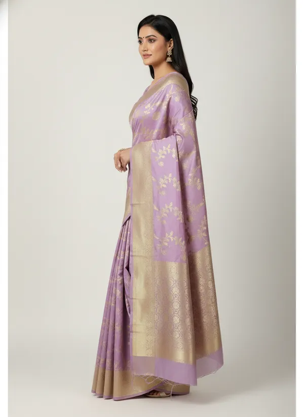 Lavender_Banarasi_Silk_Jaal_Work_Zari_Weaved_Saree