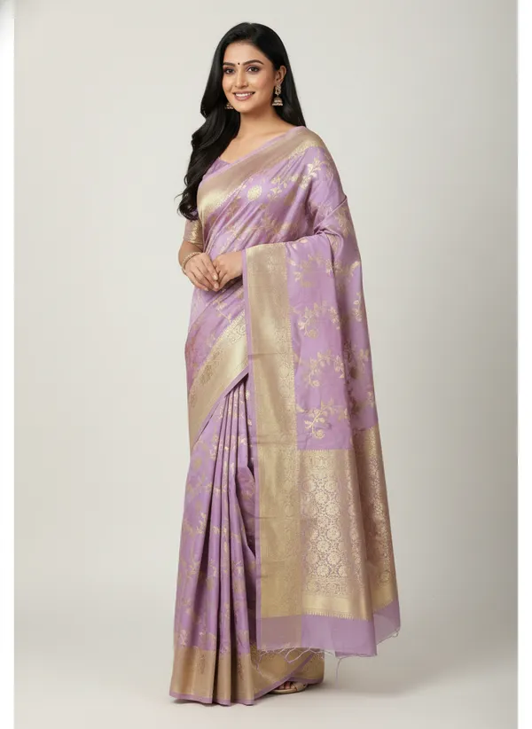 Lavender_Banarasi_Silk_Jaal_Work_Zari_Weaved_Saree