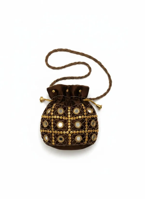 Coca_Cola_colour_Handcrafted_Banarasi_Brocade_Potli_Bag_with_Drawstring_Closure