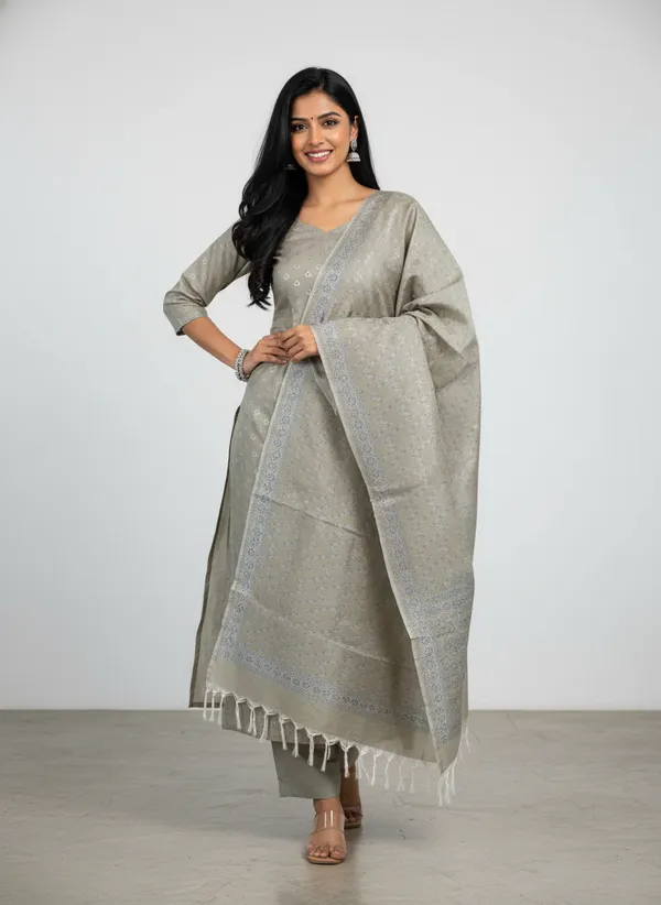 Slate_Grey_Banarasi_Mashru_Silk_Unstitched_Suit_Set_with_Dupatta_|_Womens_Festive_Ethnic_Wear