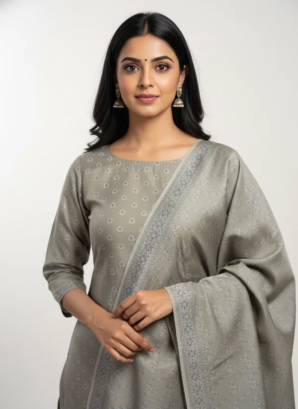 Slate_Grey_Banarasi_Mashru_Silk_Unstitched_Suit_Set_with_Dupatta_|_Womens_Festive_Ethnic_Wear