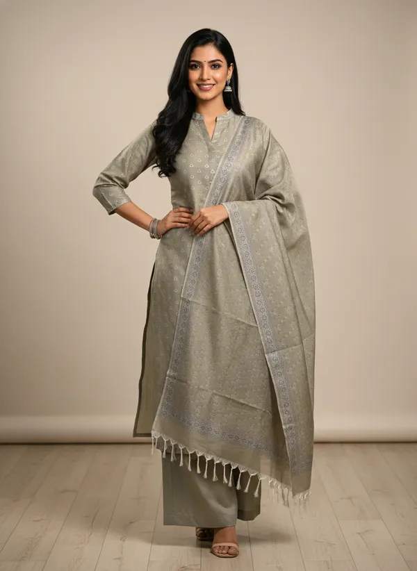 Slate_Grey_Banarasi_Mashru_Silk_Unstitched_Suit_Set_with_Dupatta_|_Womens_Festive_Ethnic_Wear