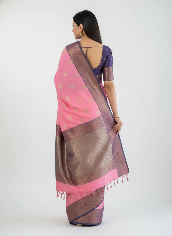 Light_Pink_Banarasi_Silk_Saree_with_Contrast_Aachal