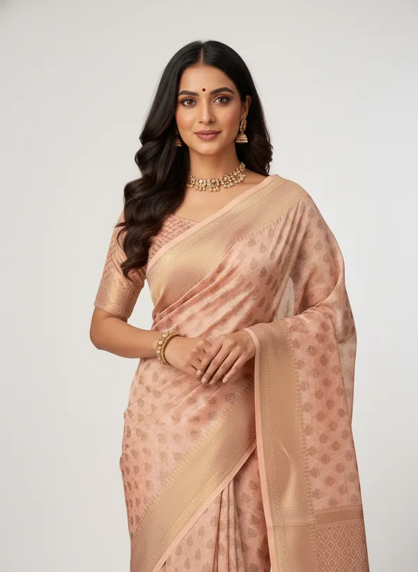 Light_Pink_Banarasi_Kota_Silk_Zari_Weaved_Saree