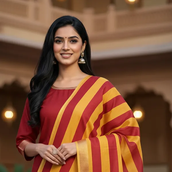 Maroon_Banarasi_Cotton_Silk_Plain_Zari_Border_Unstitched_Suit_Set_with_Dupatta_|_Womens_Festive_Ethnic_Wear