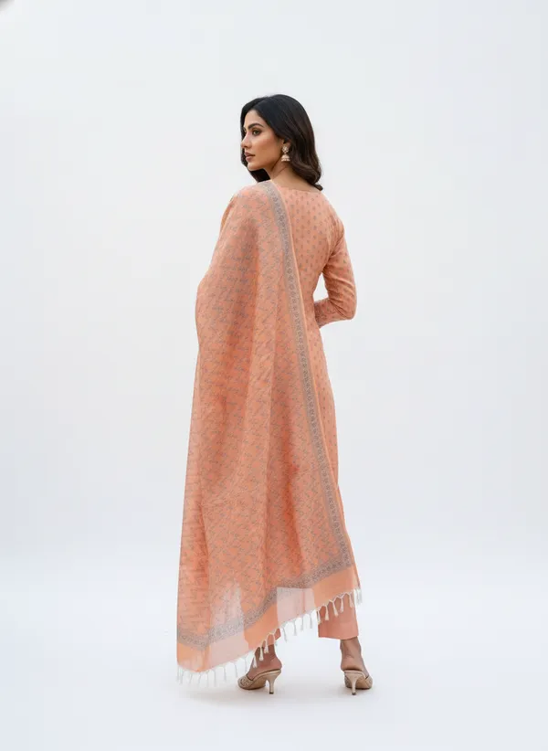 Peach_Banarasi_Mashru_Silk_Unstitched_Suit_Set_with_Dupatta_|_Womens_Festive_Ethnic_Wear