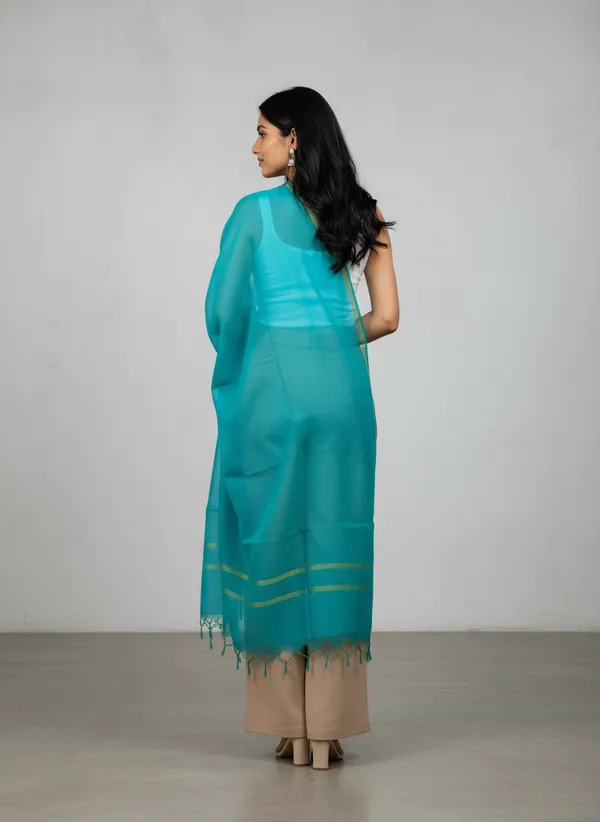 Sea_Green_Banarasi_Plain_Dupatta_with_Zari_Border_for_Women_|_Lightweight_Traditional_Ethnic_Dupatta