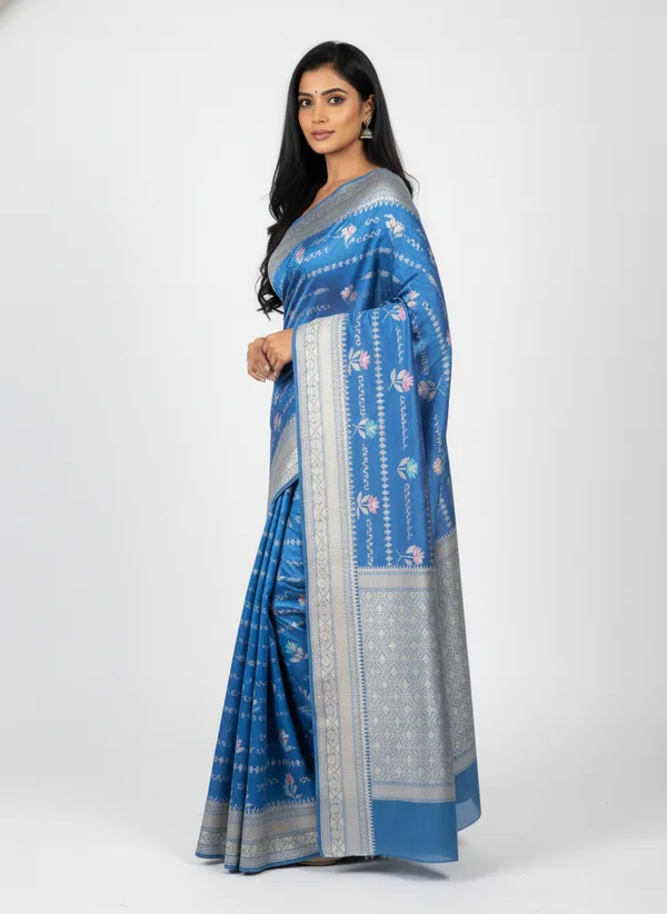 Blue_Banarasi_Silk_Meena_Work_Zari_Weaved_Saree