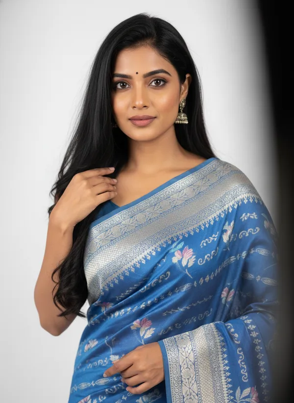 Blue_Banarasi_Silk_Meena_Work_Zari_Weaved_Saree