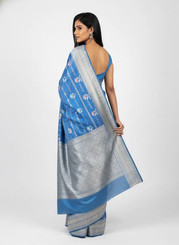 Blue_Banarasi_Silk_Meena_Work_Zari_Weaved_Saree