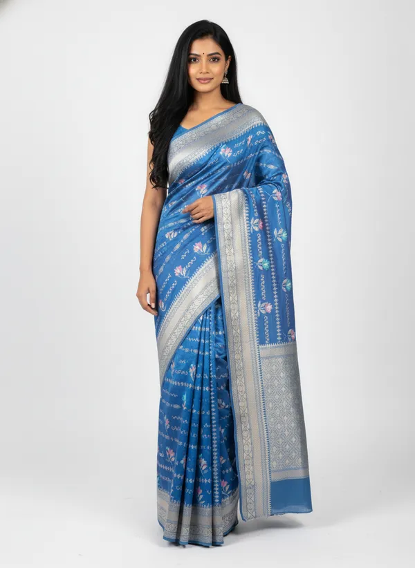 Blue_Banarasi_Silk_Meena_Work_Zari_Weaved_Saree