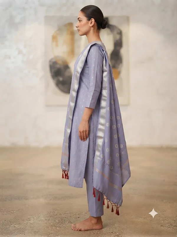 Light_Blue_Banarasi_Unstitched_Suit_Fabric_|_Cotton_Silk_Dress_Material_with_Zari_Weaving