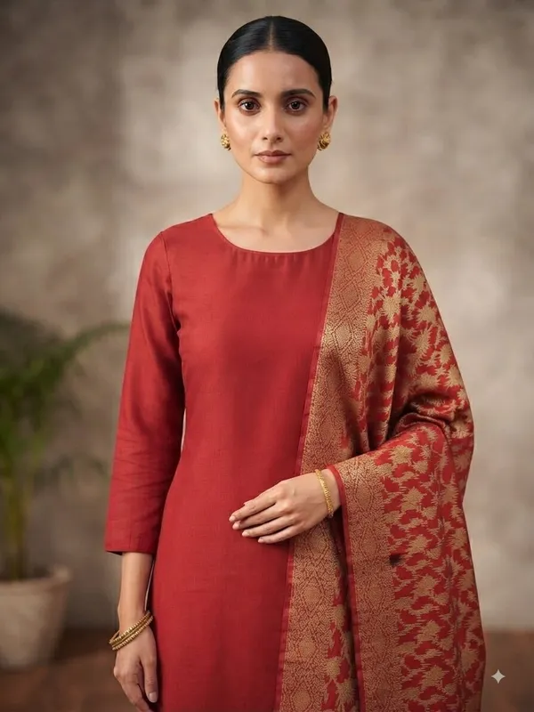 Maroon_Banarasi_Unstitched_Suit_Fabric_|_Cotton_Silk_Dress_Material_with_Zari_Weaving