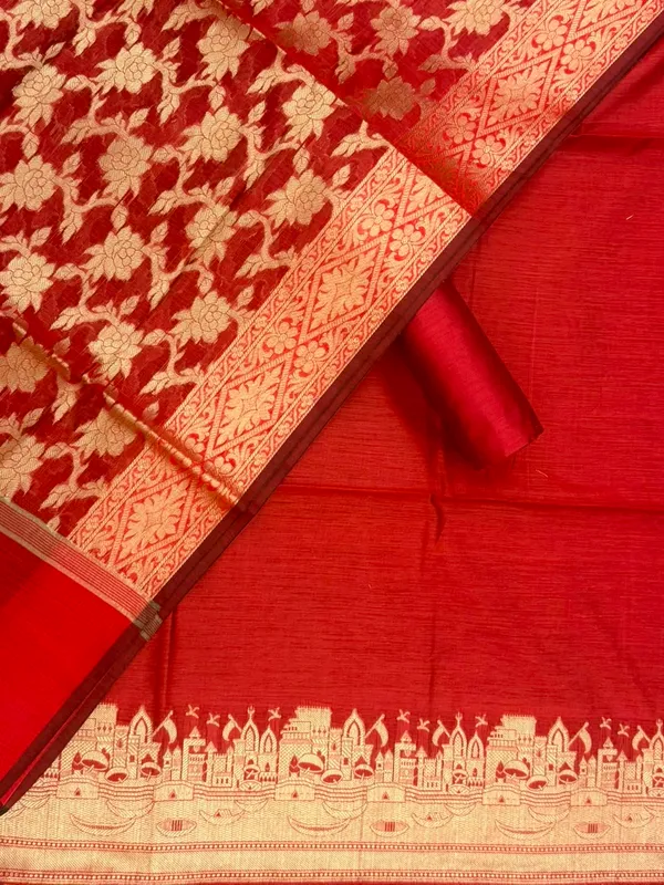 Maroon_Banarasi_Unstitched_Suit_Fabric_|_Cotton_Silk_Dress_Material_with_Zari_Weaving