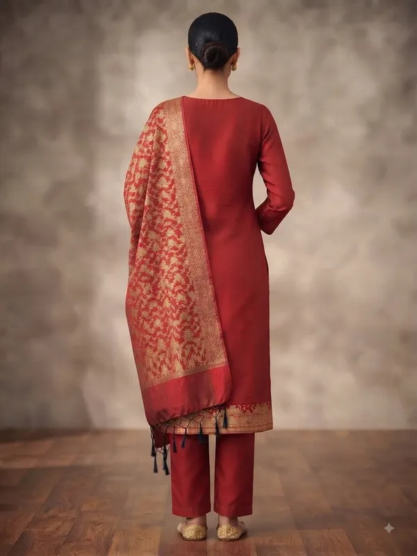 Maroon_Banarasi_Unstitched_Suit_Fabric_|_Cotton_Silk_Dress_Material_with_Zari_Weaving