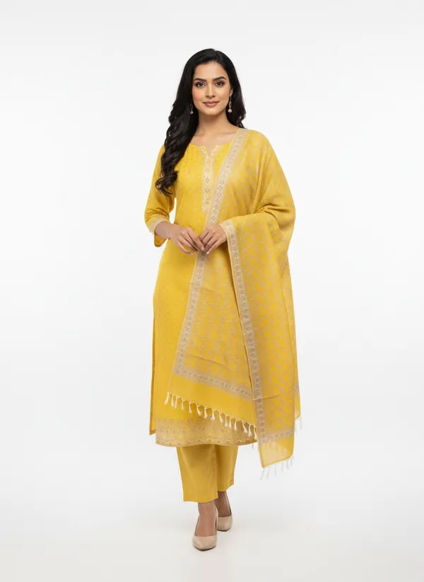 Musturd_Yellow_Banarasi_Mashru_Silk_Unstitched_Suit_Set_with_Dupatta_|_Womens_Festive_Ethnic_Wear